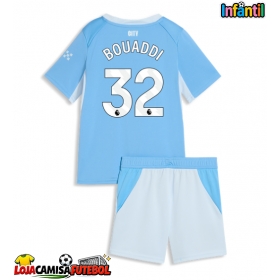 Camisa de Futebol Manchester City Ayyoub Bouaddi #32 Equipamento Principal Infantil 2026-27 Manga Curta (+ Calças curtas)